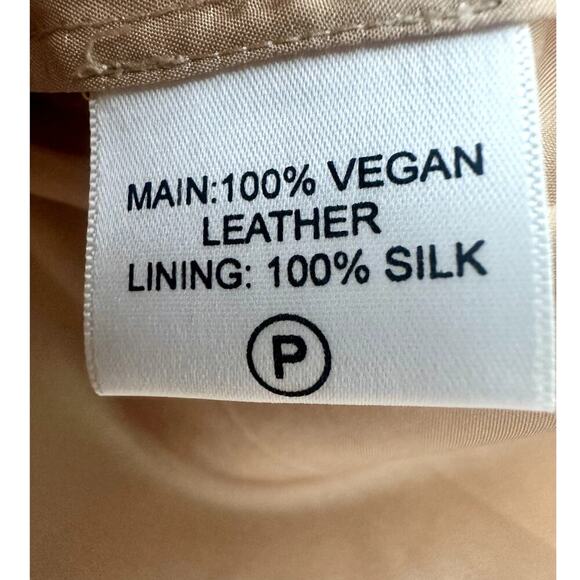 Cynthia Rowley - Mixed Metallic Vegan Leather Skirt - Picture 4 of 10